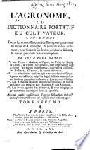 L'agronome, ou, Dictionnaire portatif du cultivateur