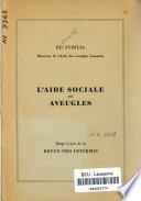 L'aide sociale aux aveugles