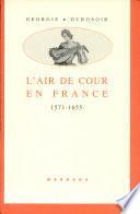 L'air de cour en France