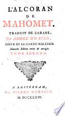 L'Alcoran De Mahomet