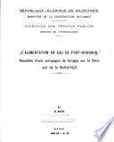 L'alimentation en eau de Fort-Gouraud
