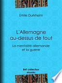 L'Allemagne au-dessus de tout