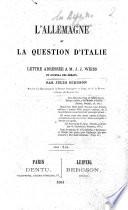 L'Allemagne et la question d'Italie