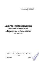 L'altérité orientalo-mauresque