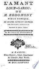 L'amant loup-garou ou M. Rodomont