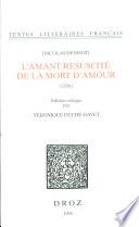 L'amant resuscité de la mort d'amour