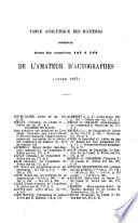L' Amateur d'autographes