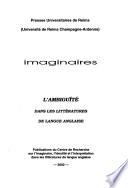 L'ambiguïté dans les littératures de langue anglaise