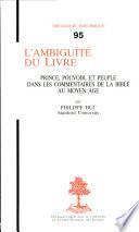 L'ambiguïté du Livre