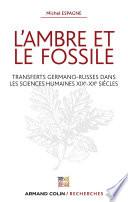 L'ambre et le fossile - Transferts germano-russes dans les sciences humaines XIXe-XXe