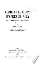 L'âme et le corps d'après Spinoza