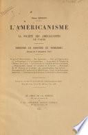L'américanisme et la Société des Américanistes de Paris