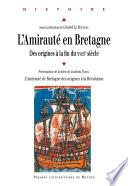 L'Amirauté en Bretagne