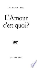 L'Amour c'est quoi?