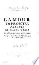 L'amour impromtu