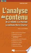 L' Analyse de Contenu
