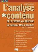 L'analyse de contenu