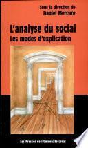 L'analyse du social