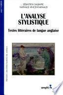 L'analyse stylistique