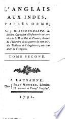 L'Anglais aux Indes, d'après Orme,