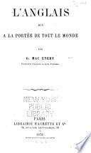 L'Anglais mis à la portée de tout le monde