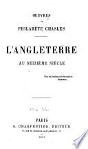 L'Angleterre au seizième siècle