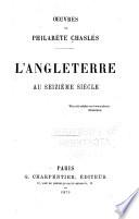 L'Angleterre au seiziıeme siıecle