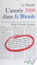 L'année 1998 dans «Le Monde»