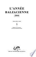 L'Année balzacienne
