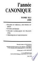 L'Année canonique