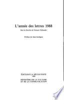 L'année des lettres 1988