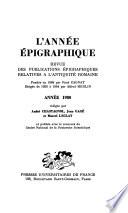 L'Année épigraphique
