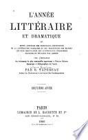 L'année littéraire et dramatique