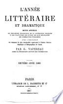 L'année littéraire et dramatique