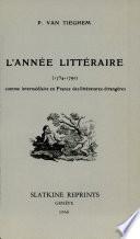 L'annee Litteraire