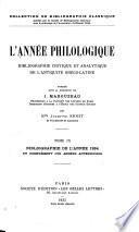 L'Année philologique