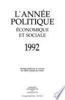 L'Année politique, économique et sociale