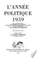 L'Année politique, économique, sociale et diplomatique en France