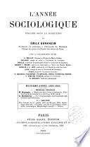 L'Année sociologique (1896)
