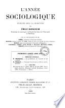 L'Année sociologique (1896)