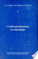 L'anti-autoritarisme en ethnologie