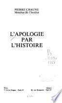 L'apologie par l'histoire