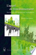 L'appel de l'environnement