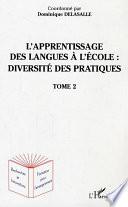 L'apprentissage des langues à l'école : diversité des pratiques
