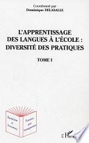 L'apprentissage des langues à l'école