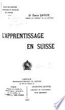 L'apprentissage en Suisse