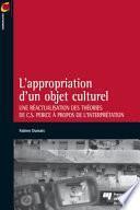 L' Appropriation d'Un Objet Culturel