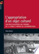 L'appropriation d'un objet culturel