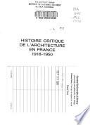 L'architecture en France