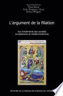 L' Argument de la filiation